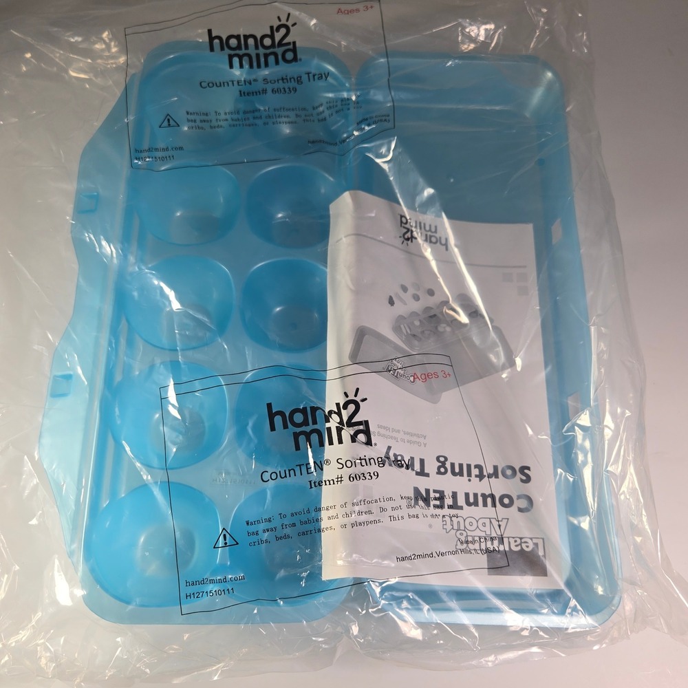 hand2mind CountEN Sorting Tray Learning Educational Tool‎ Blue New